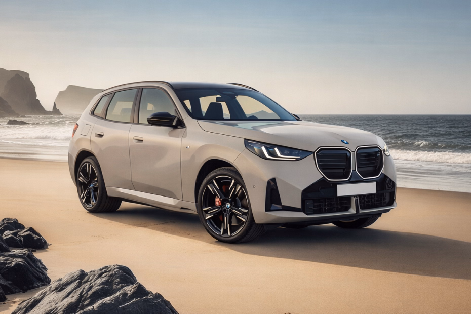 BMW X3 SUV Bold Right Front Angle view with LED DRls