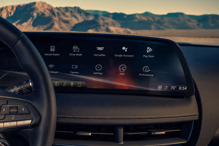 Cadillac CT5 V 2026 Floating touchscreen infotainment system