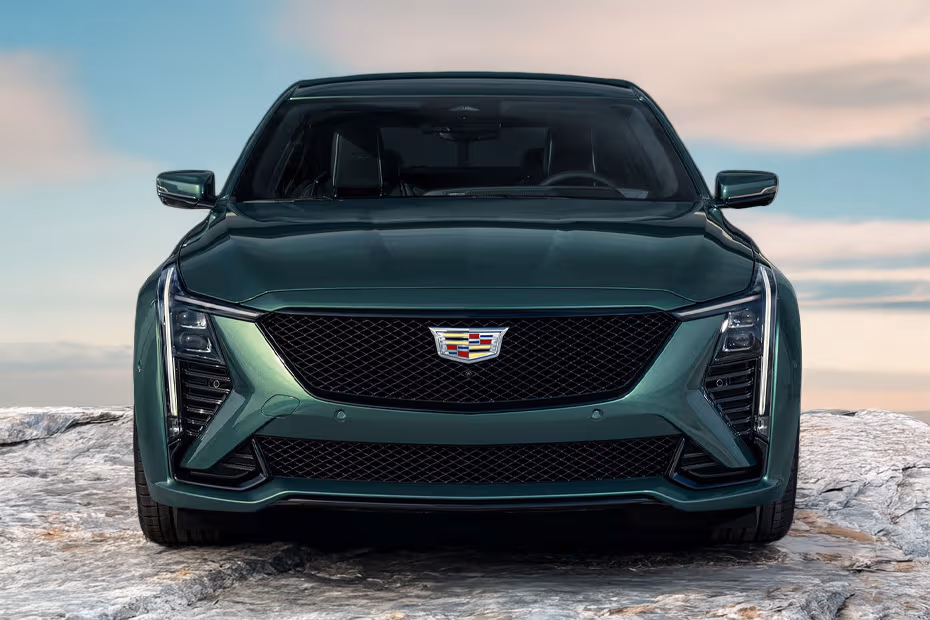 Cadillac CT5 V 2026 Front view highlighting the front grille