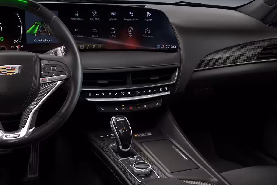 Cadillac CT5 V 2026 Interior centre console with gear selector