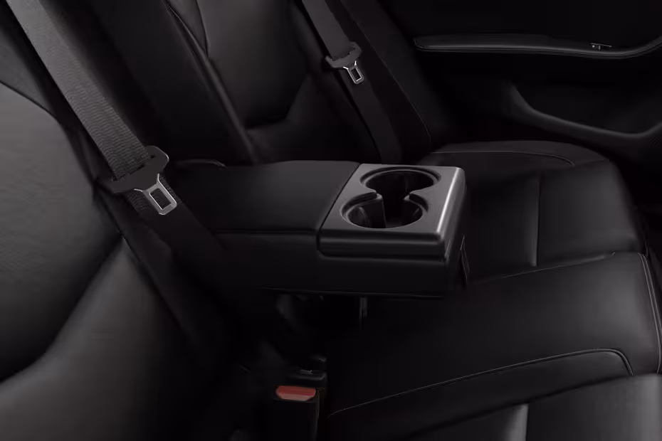Cadillac CT5 V 2026 Rear passenger seat view highlighting centre armrest