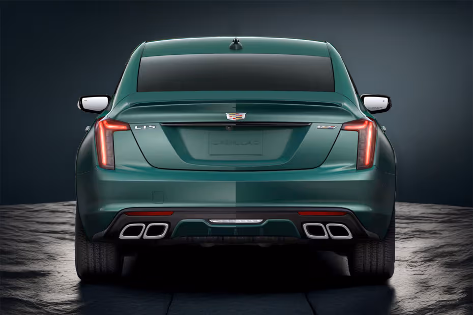 Cadillac CT5 V 2026 Rear view with LED taillights