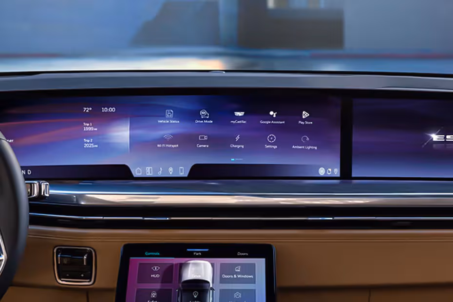 Cadillac Escalade IQ 2026 SUV Floating touchscreen infotainment system