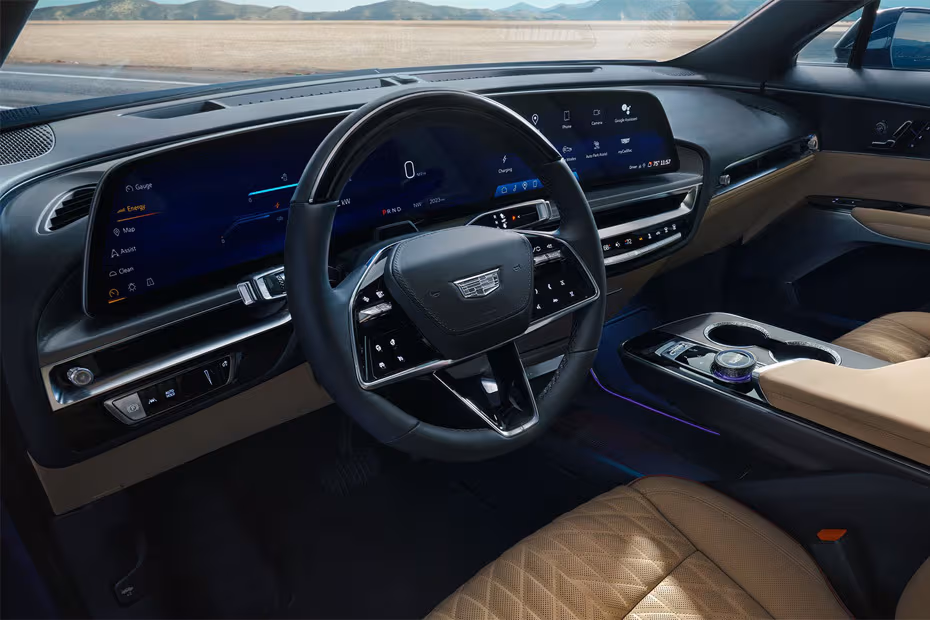 Cadillac LYRIQ 2026 Dashboard Layout with Dual Integrated Displays