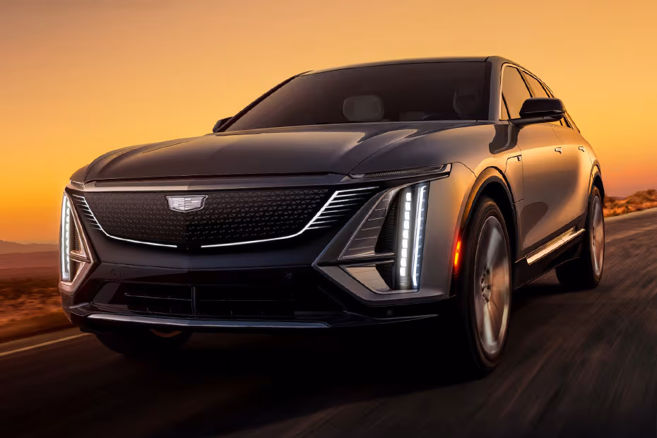 Cadillac LYRIQ 2026 Front View with LED Headlights