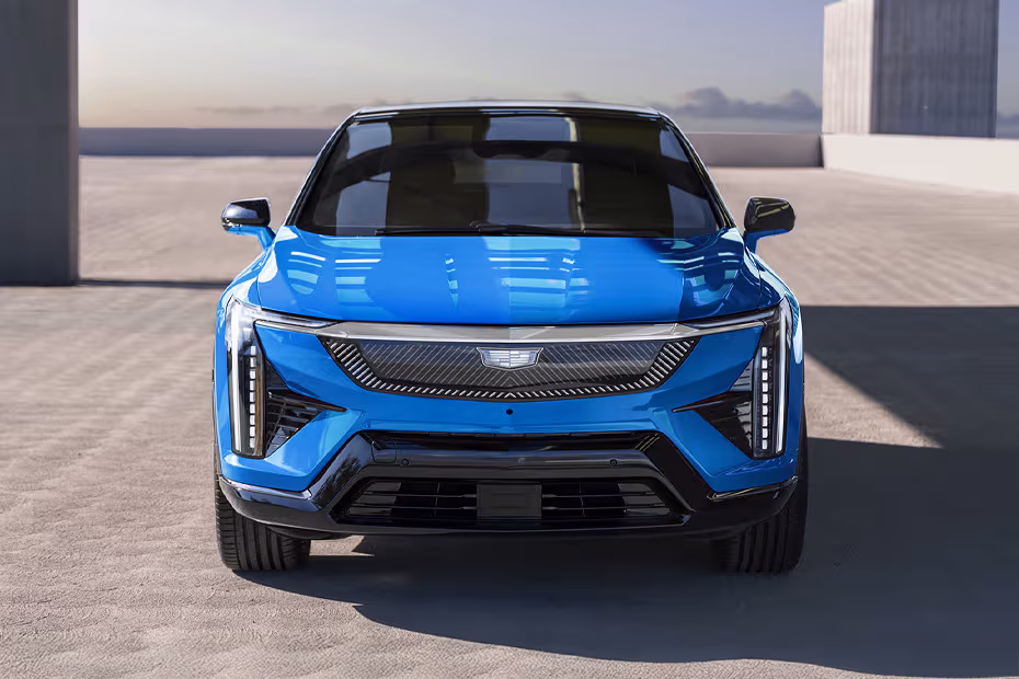 Cadillac Optiq 2025 Front view with LED headlights