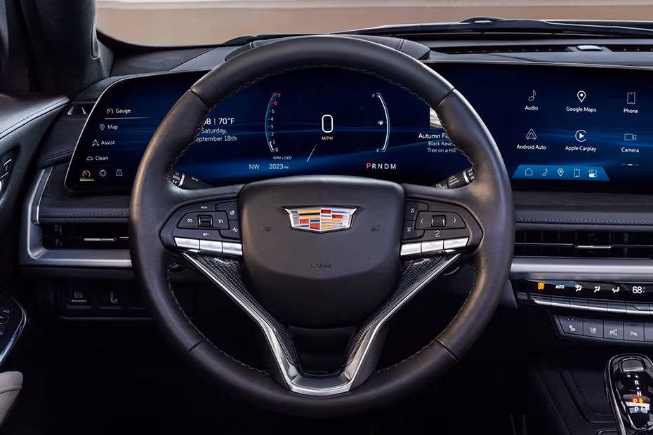 Cadillac XT4 2026 Steering Wheel Horn Pad with Brand Emblem