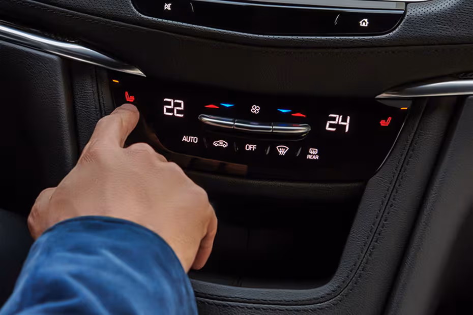 Cadillac XT5 2026 SUV Touch-based climate controls below the infotainment system