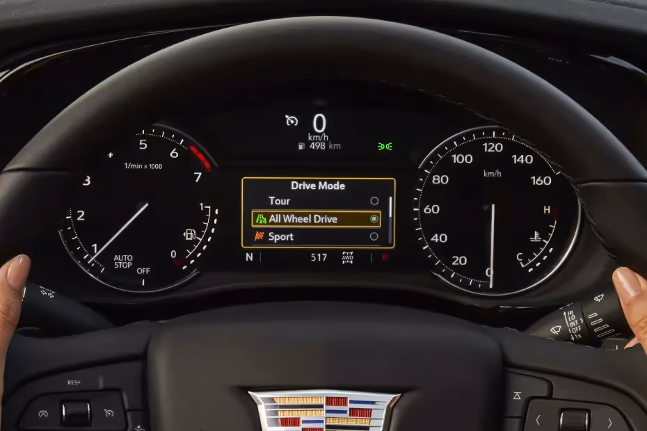 Cadillac XT6 2026 Interior digital instrument cluster and driver display screen