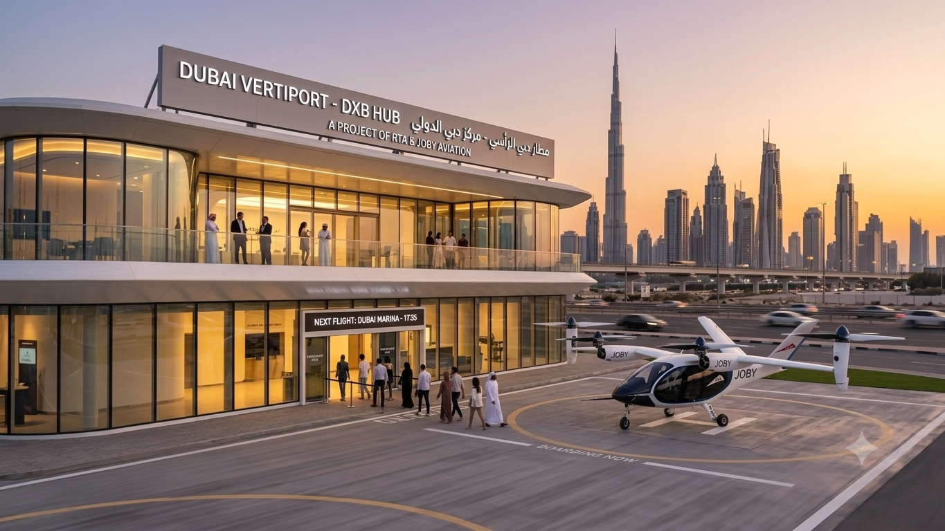 Dubai Air Taxi Dream Takes Flight as First Vertiport Wins Approval
