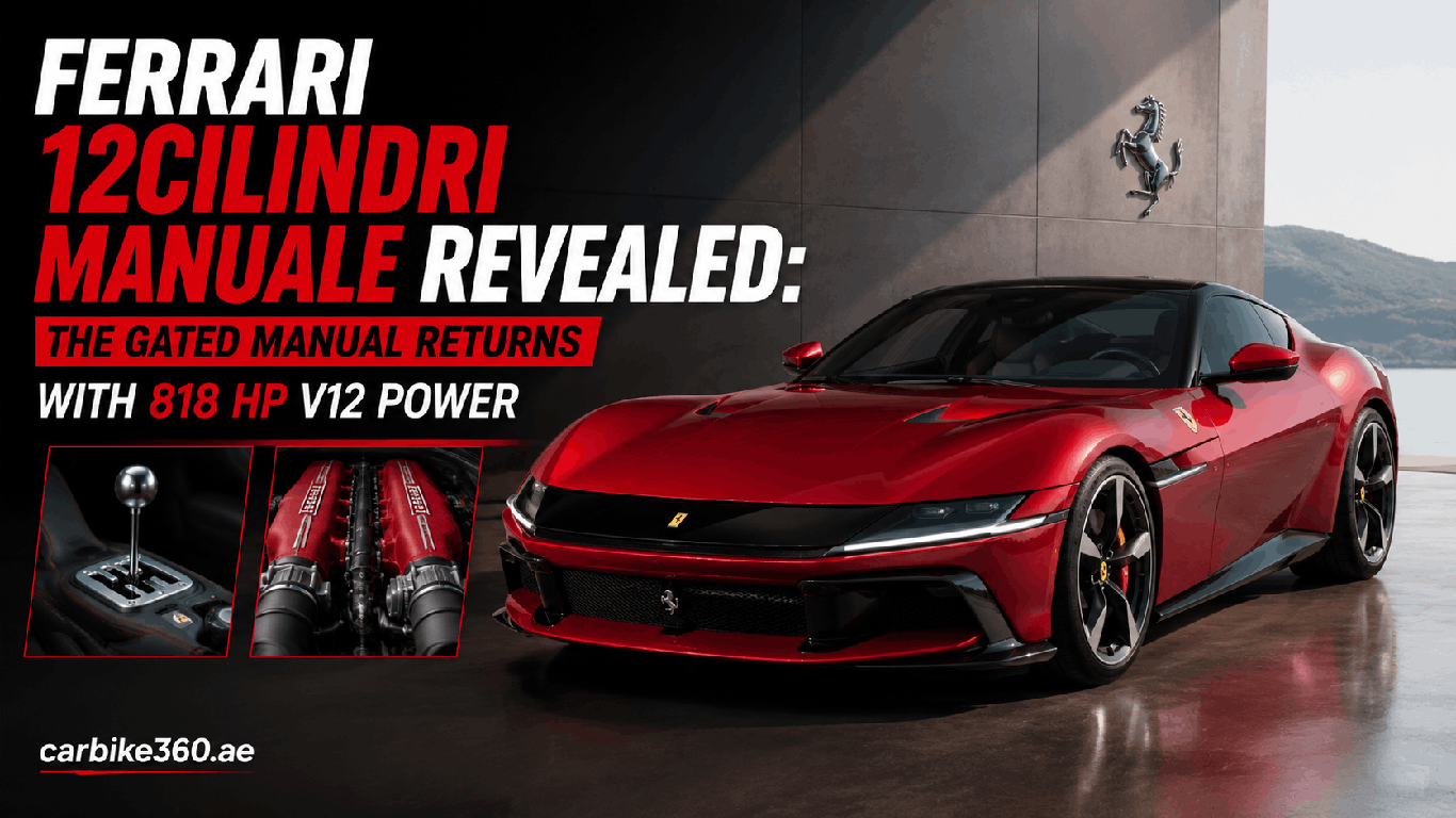 Ferrari 12Cilindri Manuale Revealed: The Gated Manual Returns With 818 HP V12 Power