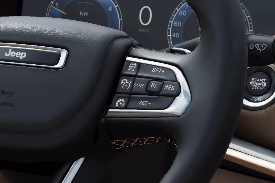 Jeep Commander 2026  Dashboard controls with ventilated Seat buttons