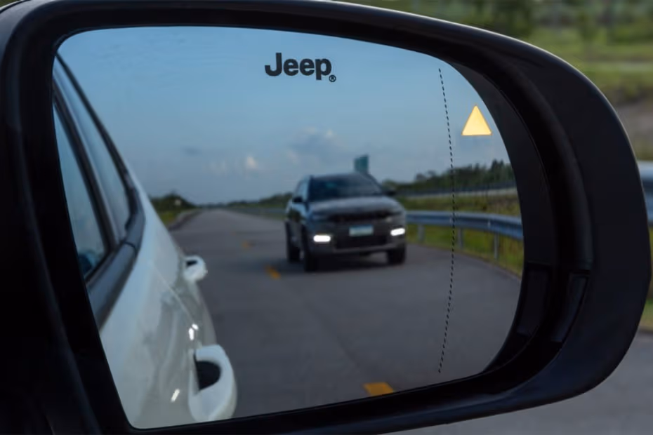 Jeep Commander 2026 Driver Side Mirror Rear Angle 