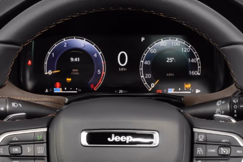 Jeep Commander 2026 Interior Digital Instrument cluster and driver display screen