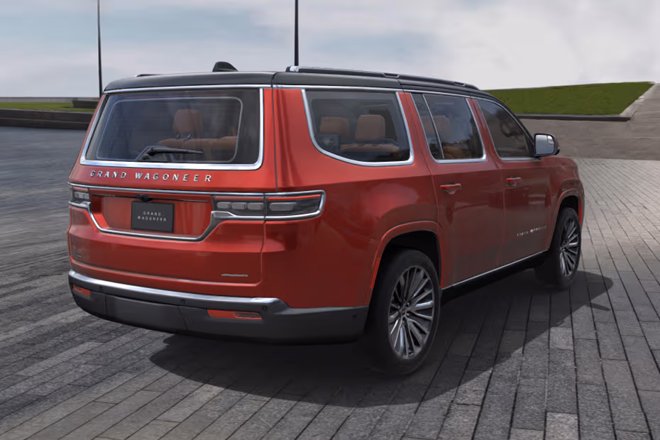 Jeep Grand Wagoneer 2026  front seats from a low passenger-side angle