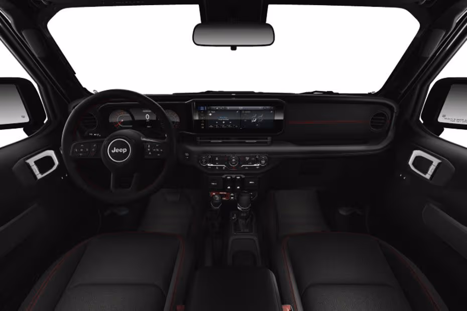 Jeep Wrangler 2 Door 2026 dashboard with floating touchscreen infotainment system