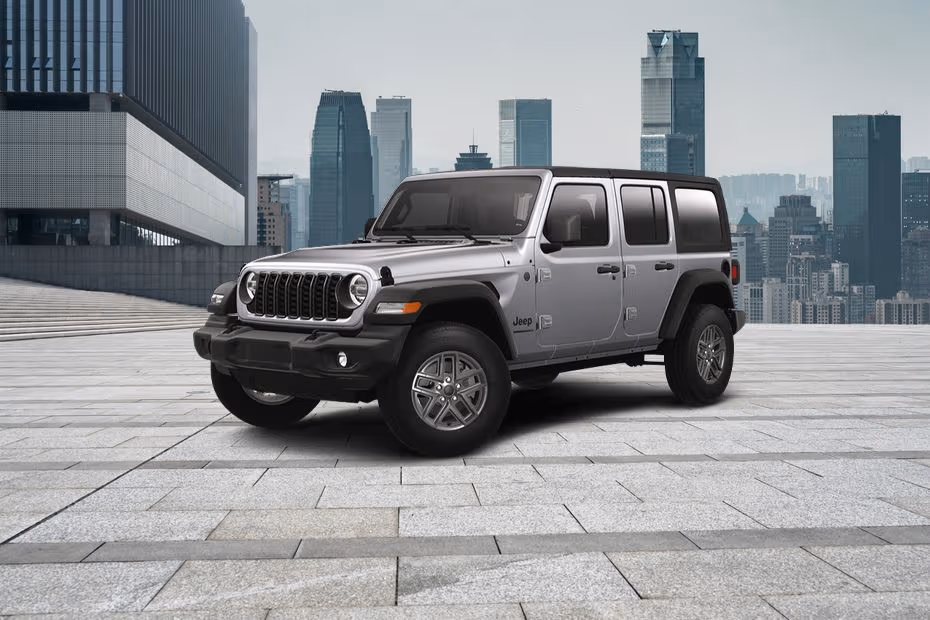 Jeep Wrangler 4 Door 2026 front view with LED Headlights