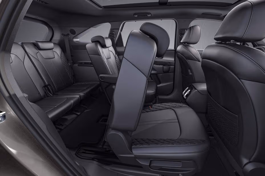 KIA Sorento 2026 Interior second-row seat folded forward for third-row access