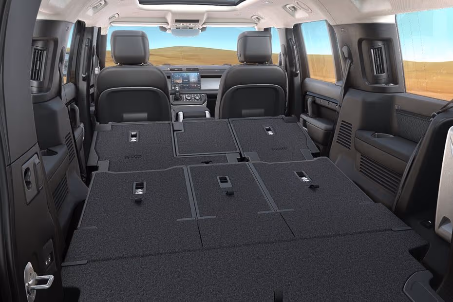 Land Rover DEFENDER 130 2026 Interior seat upholstery texture and material view