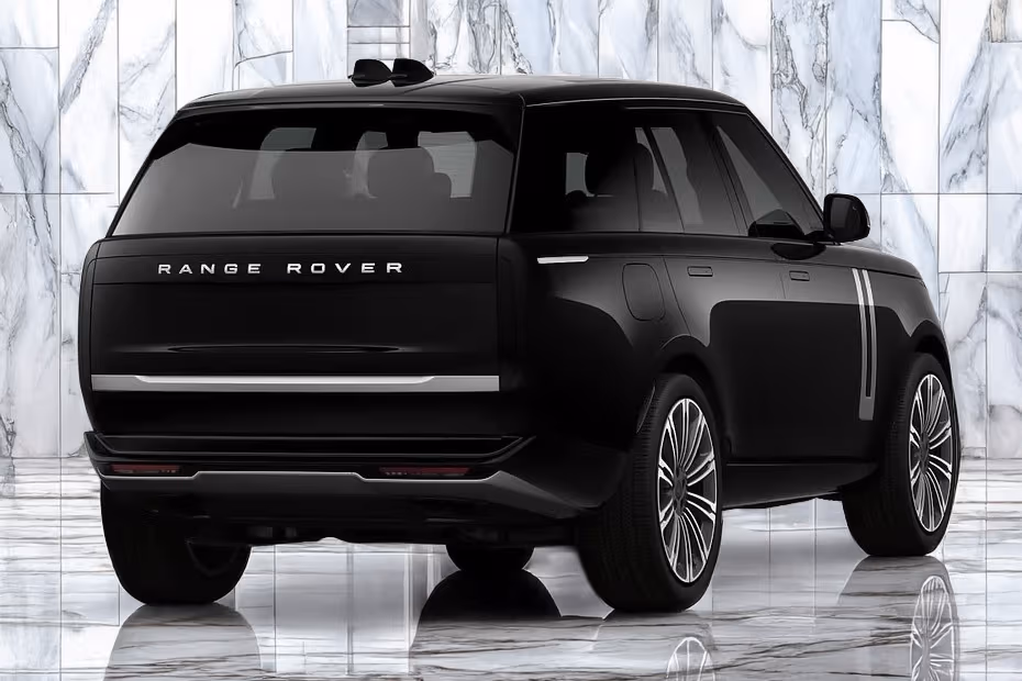 Land Rover Range Rover 2026 Rear Left Side Angle View Showing Taillights, Tailgate and Alloy Wheels