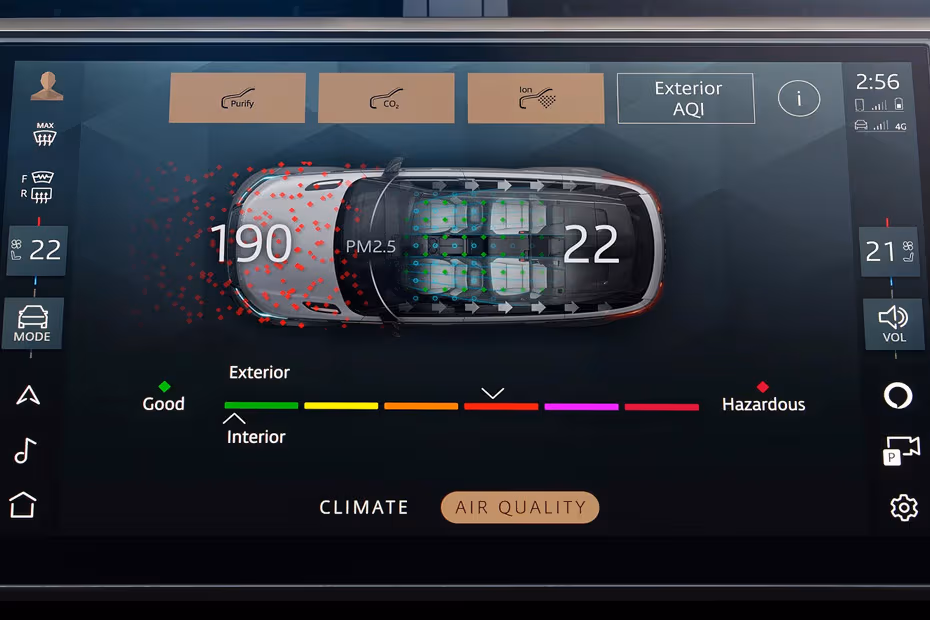 Land Rover Range Rover Velar 2026 Floating touchscreen infotainment system
