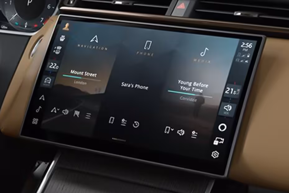 Land Rover Range Rover Velar 2026 Floating touchscreen infotainment system