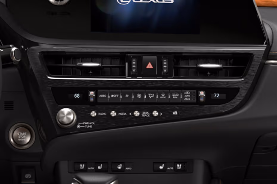 Lexus ES 2026 interior dashboard climate control system AC controls