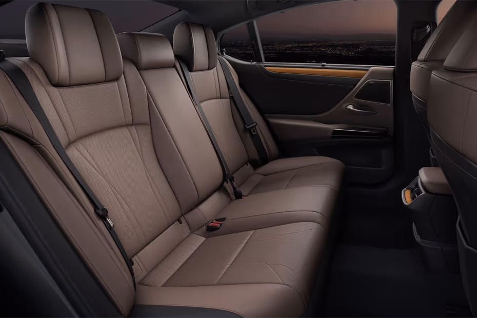Lexus ES 2026 rear passenger cabin view
