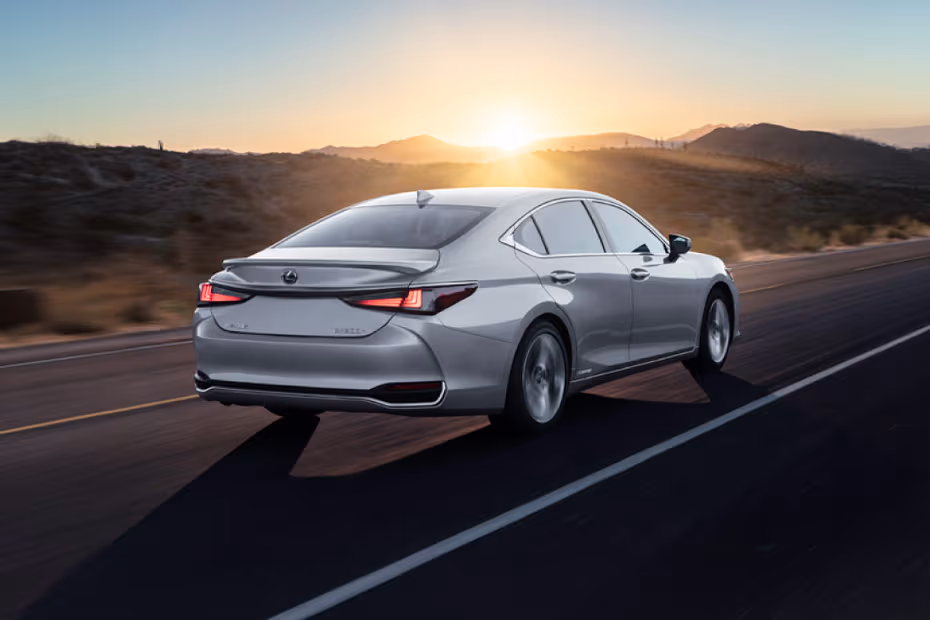 Lexus ES 2026 Sonic Quartz Rear Angle View