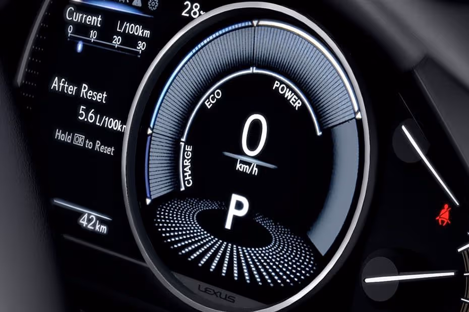Lexus ES Hybrid 2026 Sedan Tachometer View