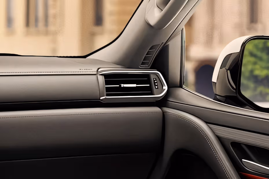Lexus LX 2026 SUV interior corner dashboard side AC vent