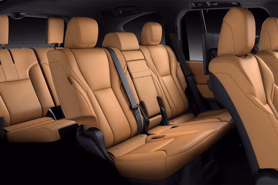 Lexus LX 700H 2026 front rear seats view together