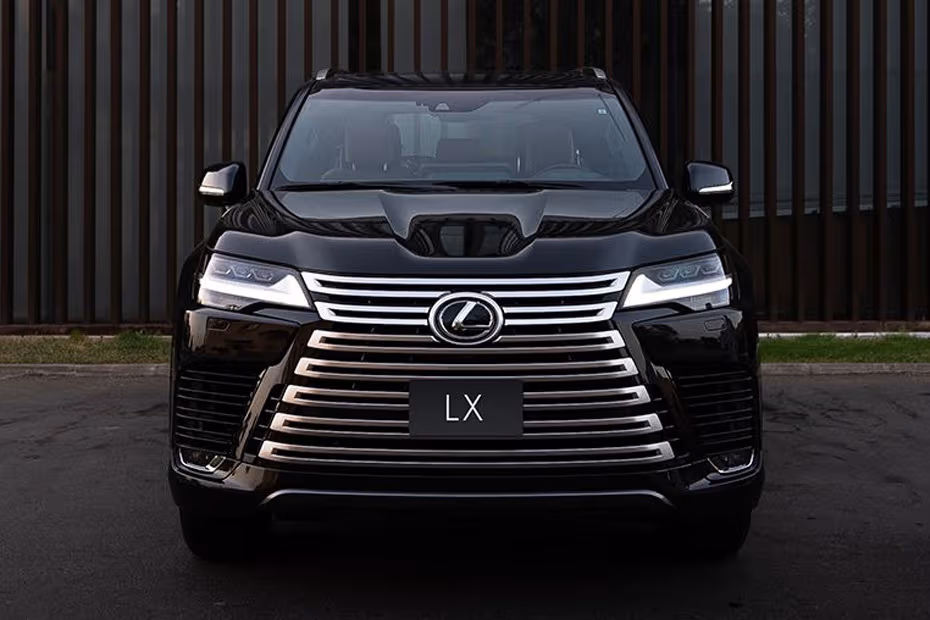 Lexus LX 700H 2026 front side full angle view 