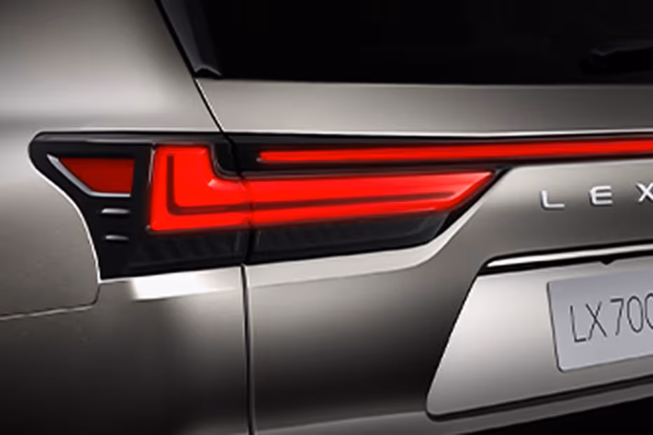Lexus LX 700H 2026 rear view with LED Taillights