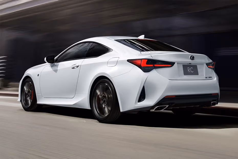 Lexus RC 2026 Coupe White Rear Right Side View