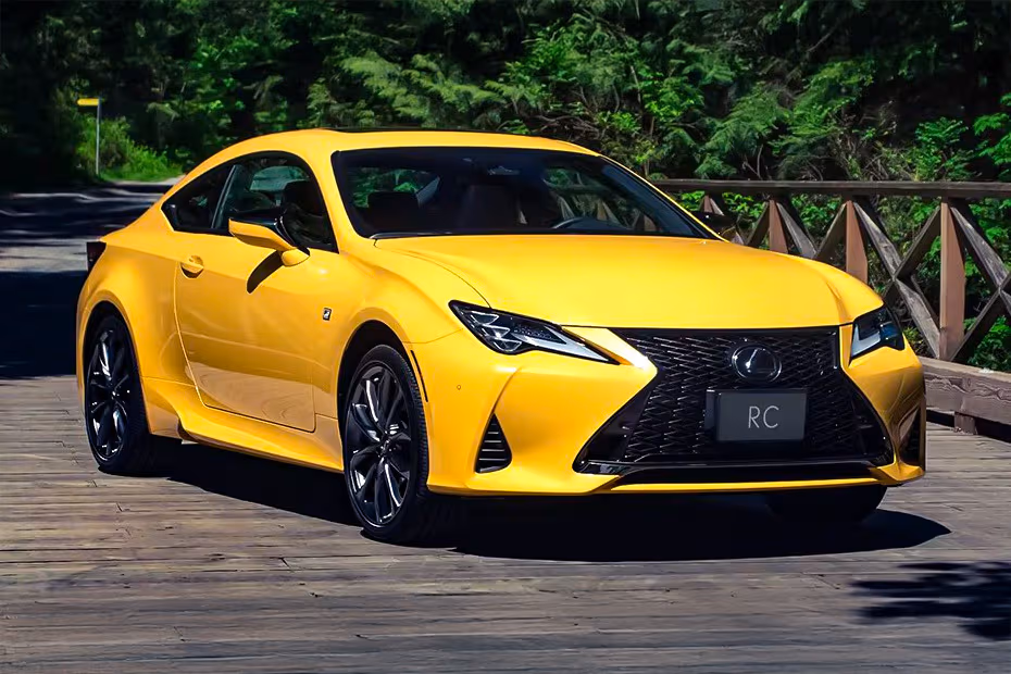 Lexus RC 2026 Coupe Yellow Front Left  Side View