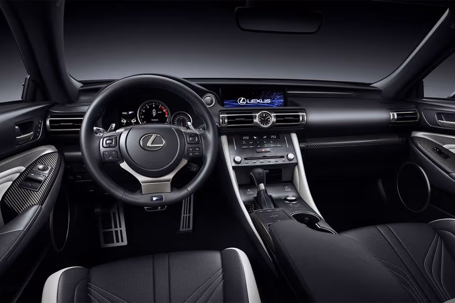 Lexus RC F 2026 Dashboard Layout with Dual integrated displays