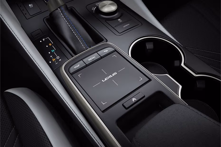  Lexus RC F 2026 interior center console front cup holder
