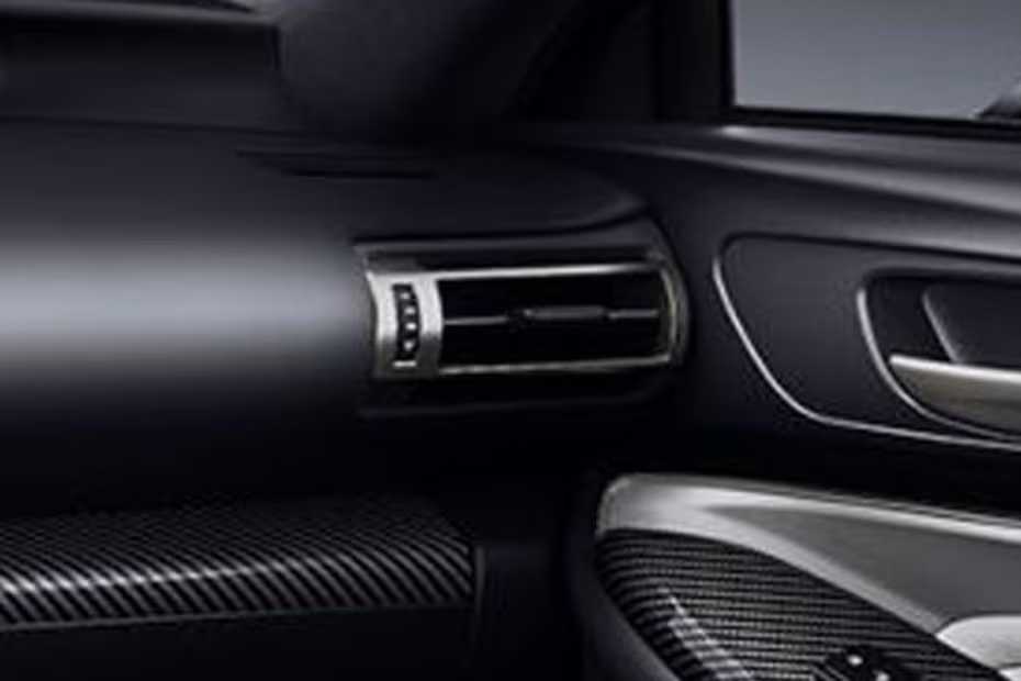 Lexus RC F 2026 interior corner dashboard side AC vent