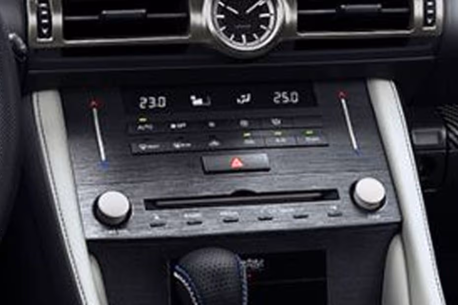Lexus RC F 2026 interior dashboard climate control system AC controls