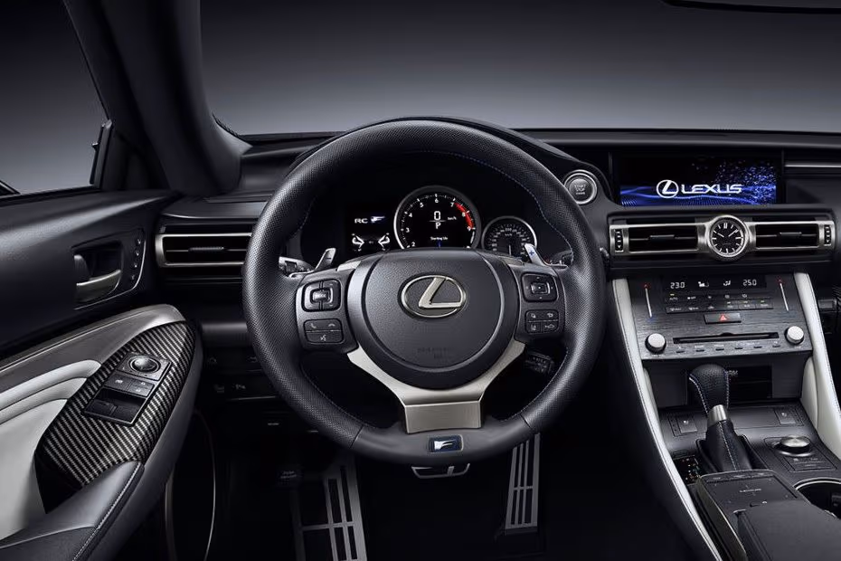 Lexus RC F 2026 Steering wheel Horn Pad with brand emblem