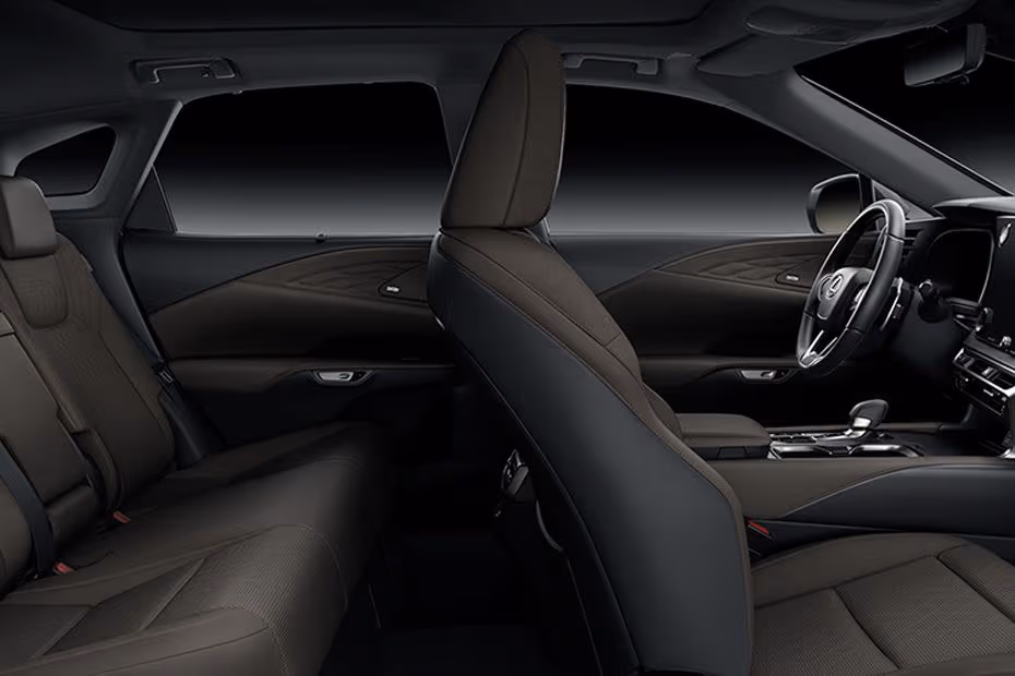 Lexus RX 2026 front rear seats view together