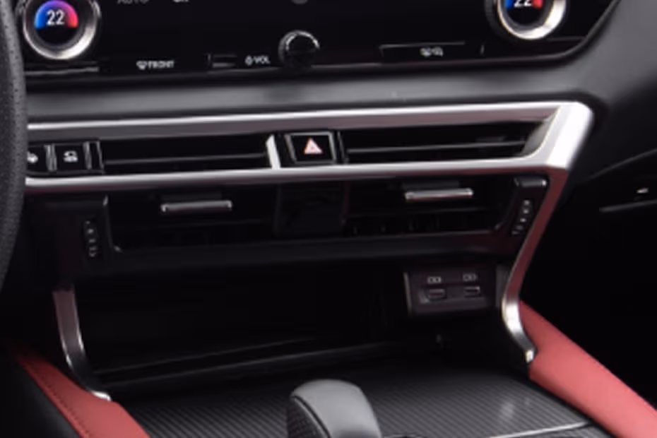 Lexus RX Hybrid 2026 SUV interior corner dashboard side AC vent