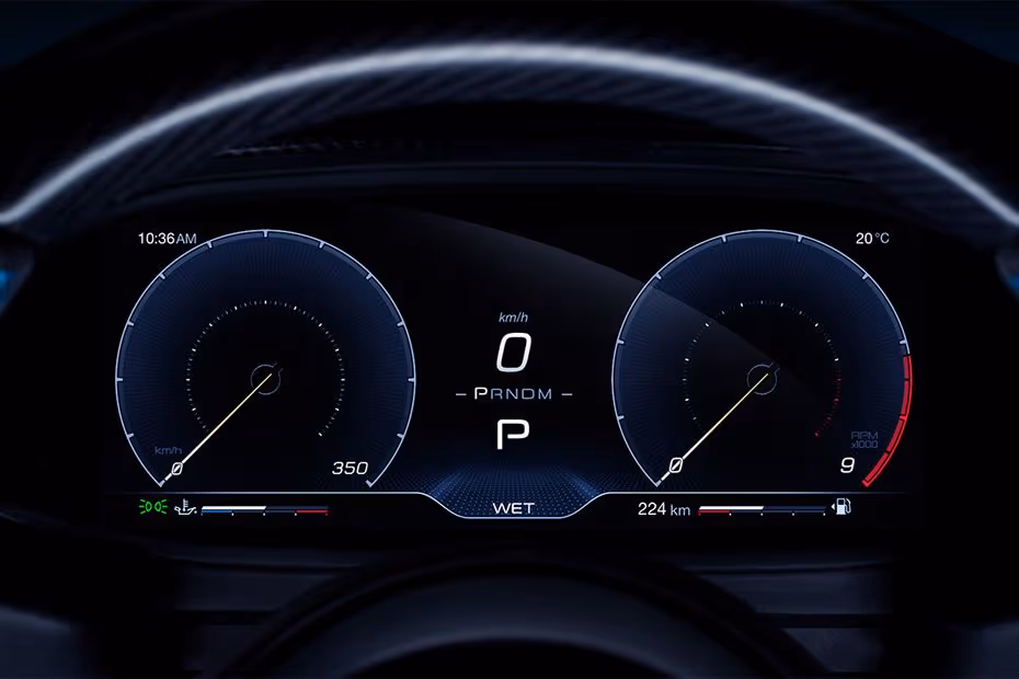 Maserati MC20 2026 Driver Instrument Cluster Screen