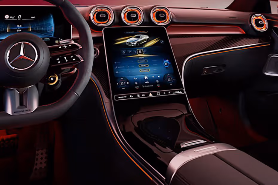 Mercedes-Benz AMG CLE 2026 Deep Storage Space Inside the Centre Console