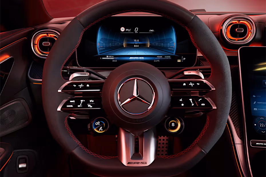 Mercedes-Benz AMG CLE 2026 Steering Wheel Horn Pad with Brand Emblem