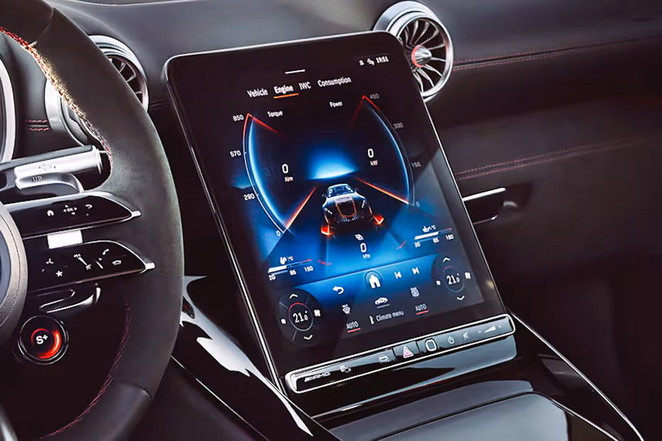 Mercedes-Benz AMG GT 2026 Floating Touchscreen Infotainment System