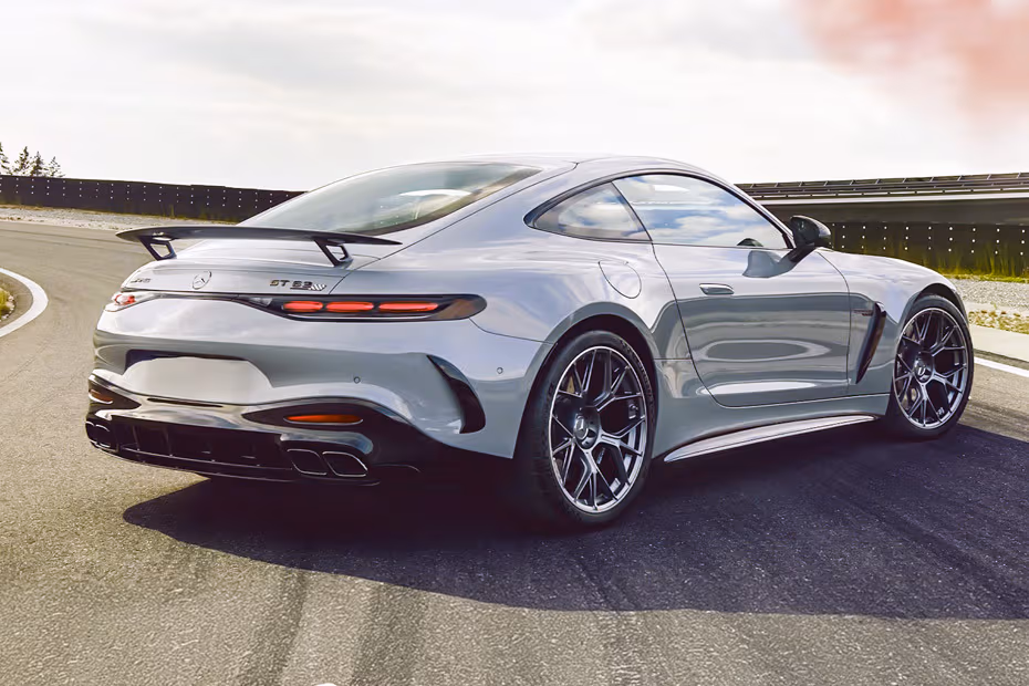Mercedes-Benz AMG GT 2026 Rear Right side angle view showing taillights