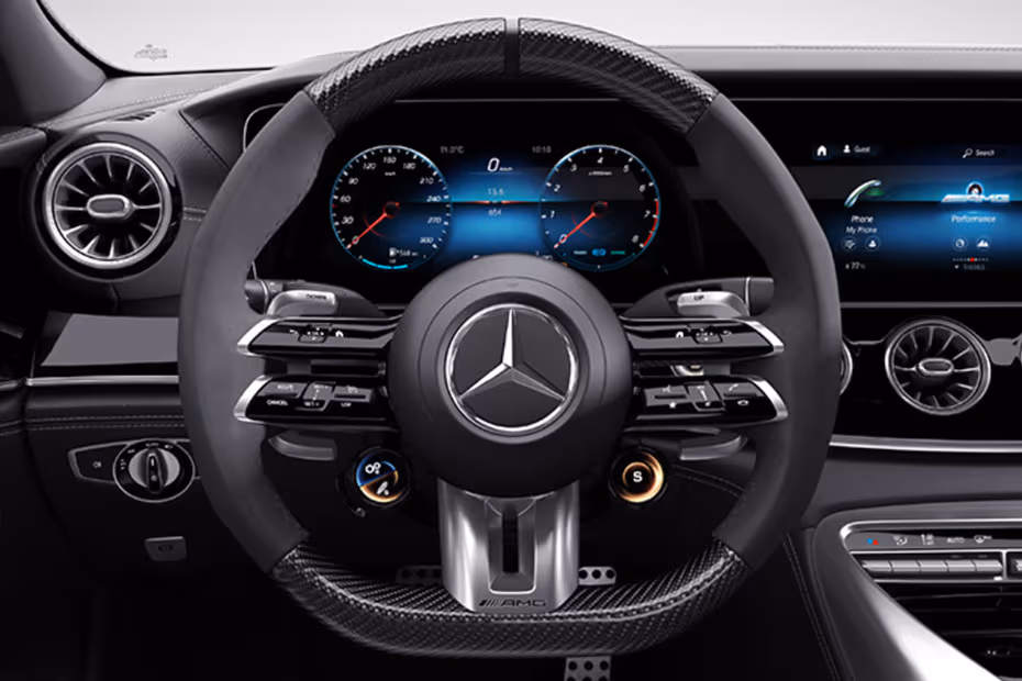 Mercedes-Benz AMG GT 4 DOOR 2026 Digital Instrument Cluster and Steering Wheel 