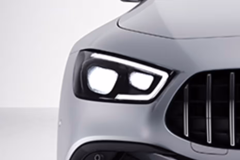 Mercedes-Benz AMG GT 4 DOOR 2026  Headlight Close-up With Integrated LED DRLs